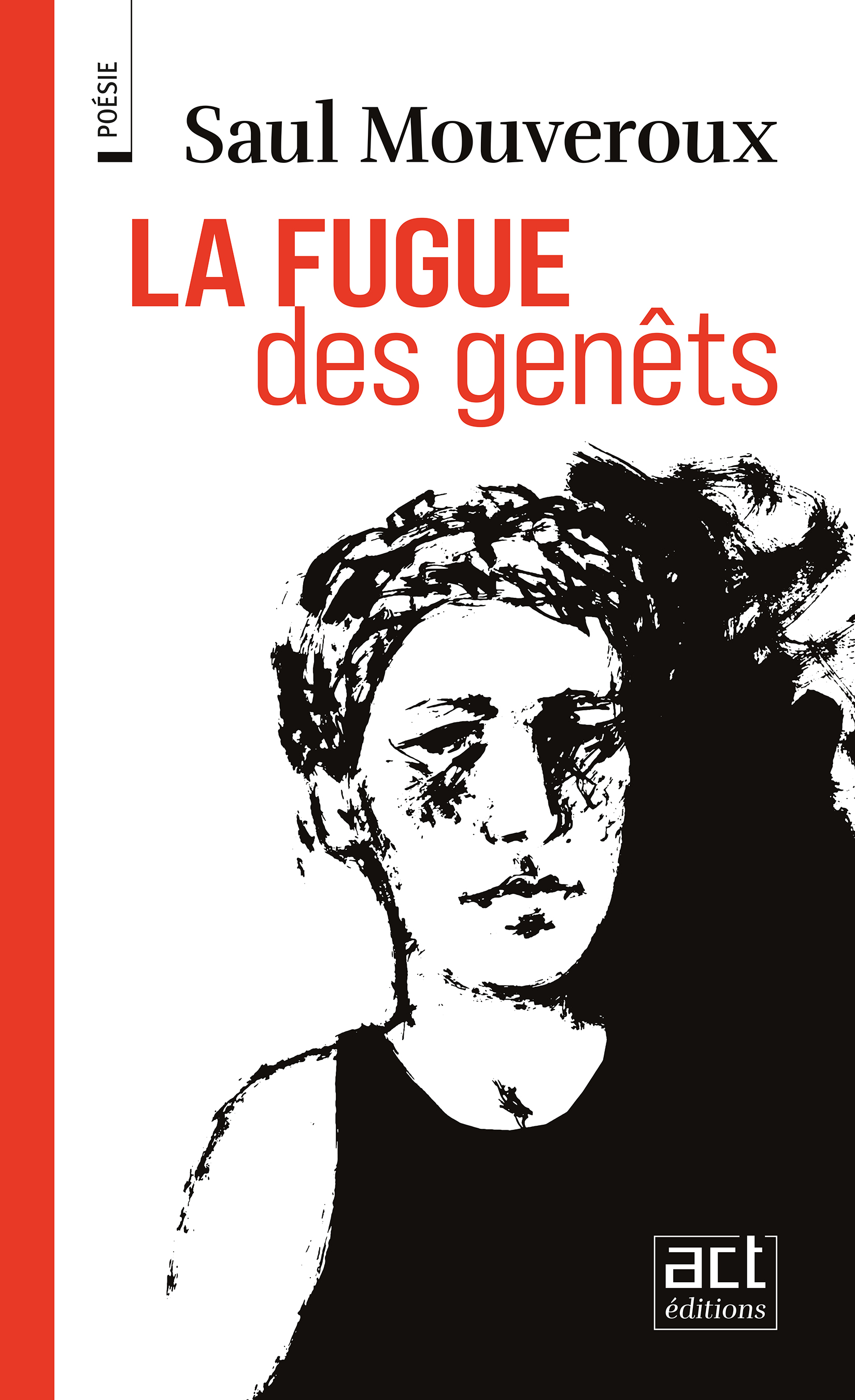 le buste d'un jeune homme, en teeshirt, l'air triste et buté.